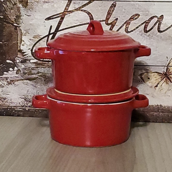 EUC Sandra 2 Mini Casseroles by Sandra Lee Oven, Microwave, dishwasher safe(K48) - Picture 3 of 9